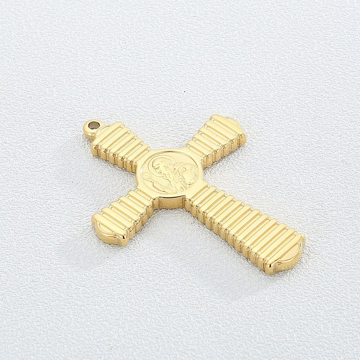 2pcs/Lot Stainless Steel 8 Styles Cross Charms Pendant Religious Jewelry Making DIY Charms Handmade Crafts.