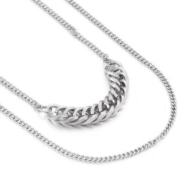 3/3.8mm Double Layer O-chain Chain Necklace for Women - kalen