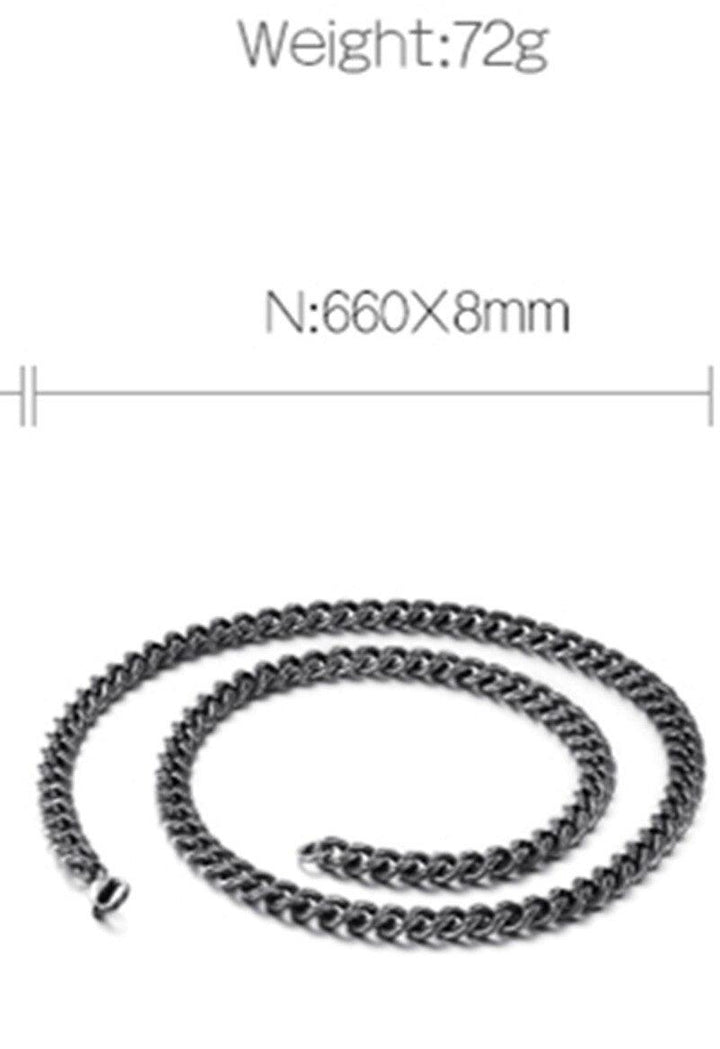 KALEN Stainless Steel 65cm Long Link Chain Necklace For Men Punk Metal Matte Chain Lingking Choker Necklace Jewelry.