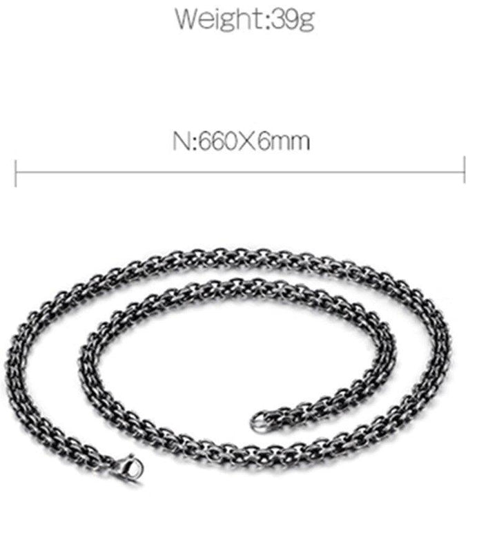 KALEN Stainless Steel 65cm Long Link Chain Necklace For Men Punk Metal Matte Chain Lingking Choker Necklace Jewelry.