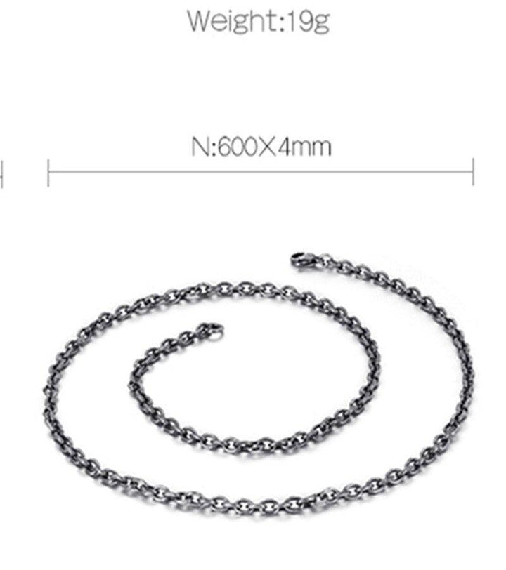 KALEN Stainless Steel 65cm Long Link Chain Necklace For Men Punk Metal Matte Chain Lingking Choker Necklace Jewelry.