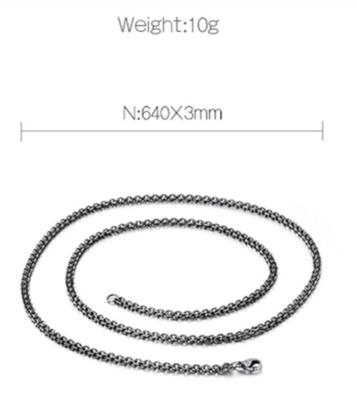 KALEN Stainless Steel 65cm Long Link Chain Necklace For Men Punk Metal Matte Chain Lingking Choker Necklace Jewelry.