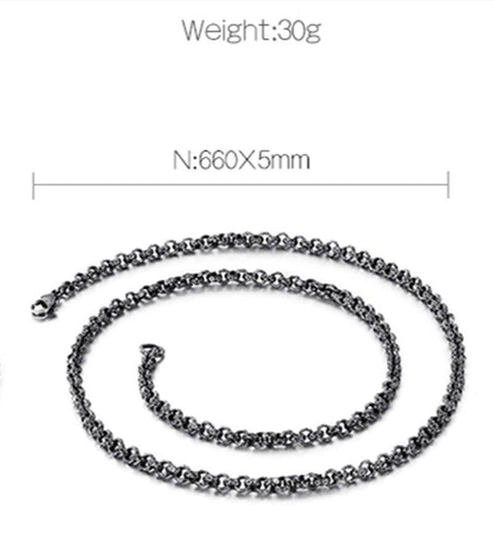 KALEN Stainless Steel 65cm Long Link Chain Necklace For Men Punk Metal Matte Chain Lingking Choker Necklace Jewelry.