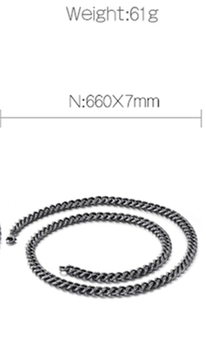 KALEN Stainless Steel 65cm Long Link Chain Necklace For Men Punk Metal Matte Chain Lingking Choker Necklace Jewelry.