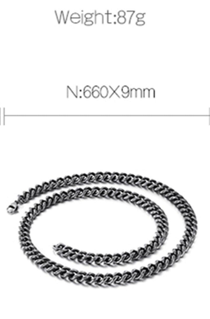 KALEN Stainless Steel 65cm Long Link Chain Necklace For Men Punk Metal Matte Chain Lingking Choker Necklace Jewelry.