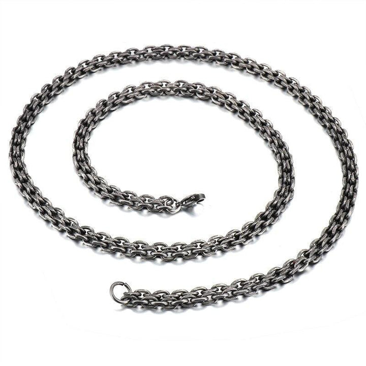 Kalen Vintage Chain Wholesale Dropshipping Men's Stainless Steel High Quality Necklace Jewelry.