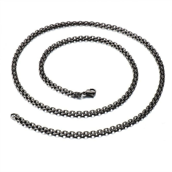 Kalen Vintage Chain Wholesale Dropshipping Men's Stainless Steel High Quality Necklace Jewelry.