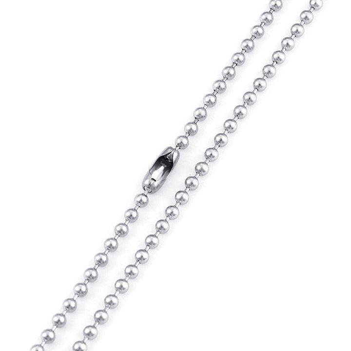 3mm Stainless Steel Bead Chain Necklace - kalen