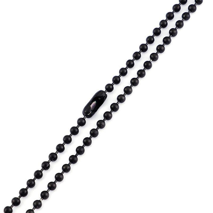 3mm Stainless Steel Bead Chain Necklace - kalen