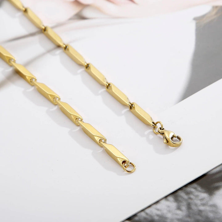 3mm Stainless Steel Chain Necklace Women - kalen