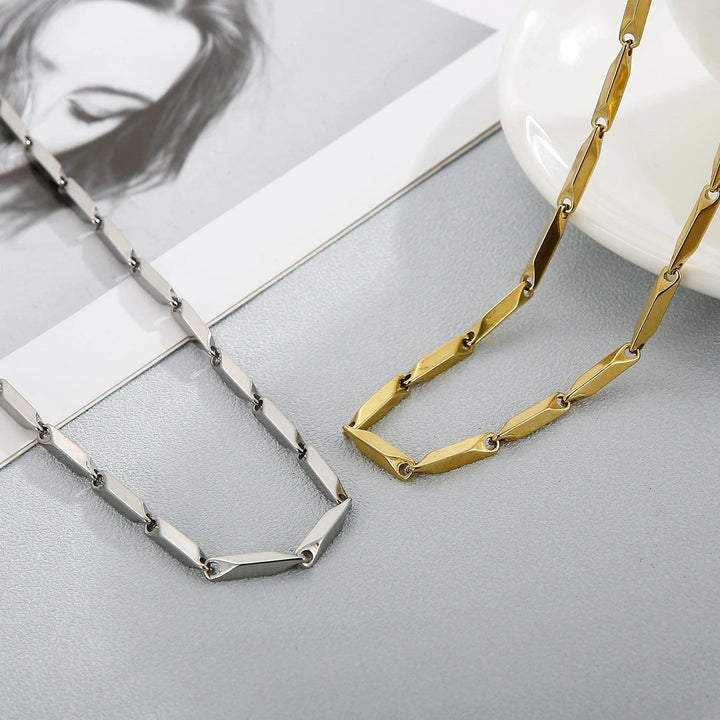 3mm Stainless Steel Chain Necklace Women - kalen