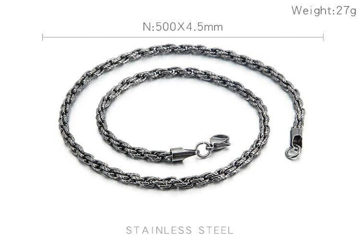 KALEN Stainless Steel Matte Link Chain Necklace For Men 8mm Twisted Link Chain Choker Jewellry New Arrivals 2020.