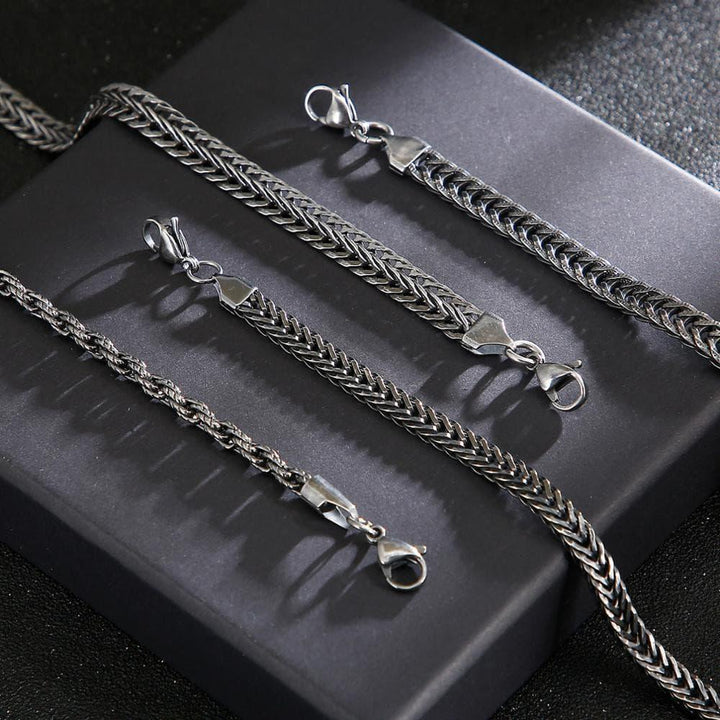 KALEN Stainless Steel Matte Link Chain Necklace For Men 8mm Twisted Link Chain Choker Jewellry New Arrivals 2020.