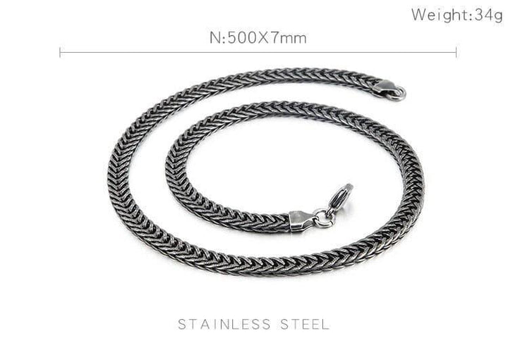 KALEN Stainless Steel Matte Link Chain Necklace For Men 8mm Twisted Link Chain Choker Jewellry New Arrivals 2020.