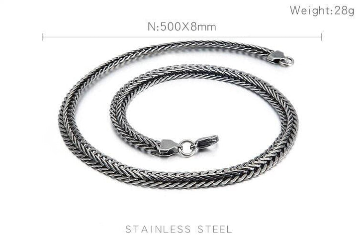 KALEN Stainless Steel Matte Link Chain Necklace For Men 8mm Twisted Link Chain Choker Jewellry New Arrivals 2020.