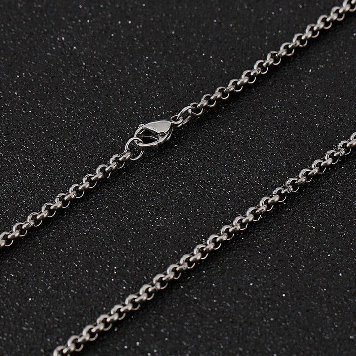 KALEN 316L Stainless Steel Oxidized Chain Necklace For Men 60cm 66cm 76cm Long Chain Choker Male Jewellry 2020.