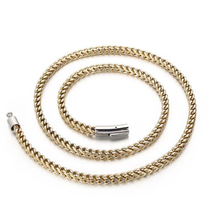 4mm Stainless Steel Whip Chain Necklace - kalen