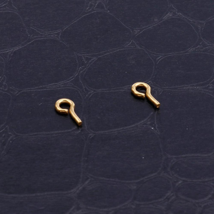 50pcs/lot Stainless Steel S Gold Earring Settings For DIY Jewelry Finding.