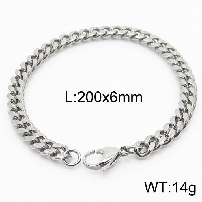 5/6/7/8/9.5/10mm Polished Miami Curb Cuban Link Chain Bracelet With Lobster Clap - kalen