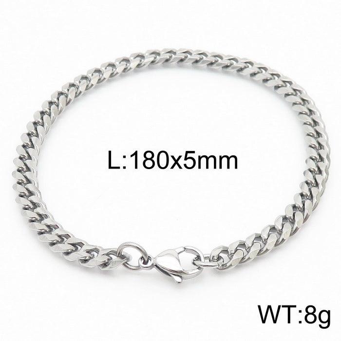 5/6/7/8/9.5/10mm Polished Miami Curb Cuban Link Chain Bracelet With Lobster Clap - kalen