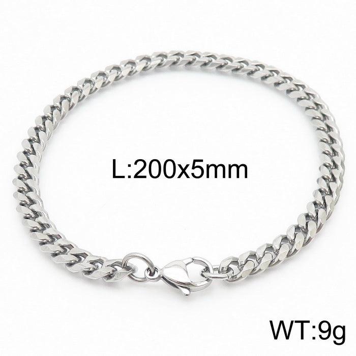 5/6/7/8/9.5/10mm Polished Miami Curb Cuban Link Chain Bracelet With Lobster Clap - kalen