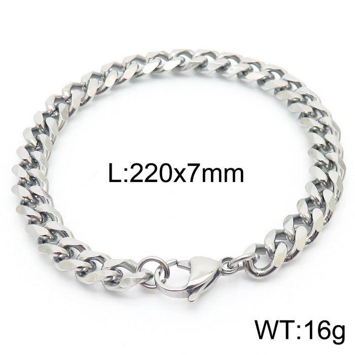 5/6/7/8/9.5/10mm Polished Miami Curb Cuban Link Chain Bracelet With Lobster Clap - kalen