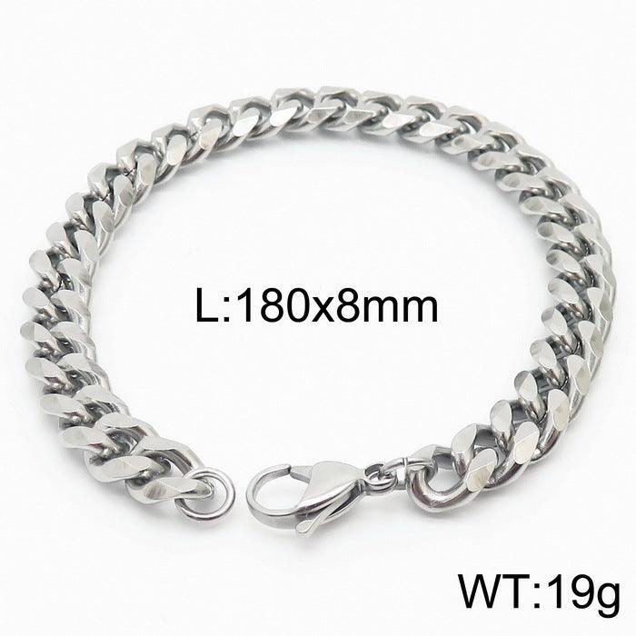 5/6/7/8/9.5/10mm Polished Miami Curb Cuban Link Chain Bracelet With Lobster Clap - kalen