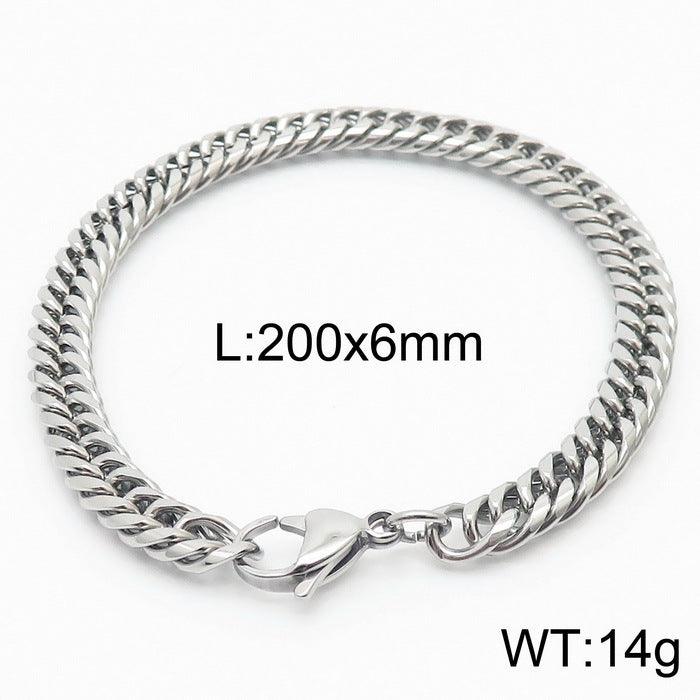 5/6/7/8/9.5/10mm Polished Miami Curb Cuban Link Chain Bracelet With Lobster Clap - kalen