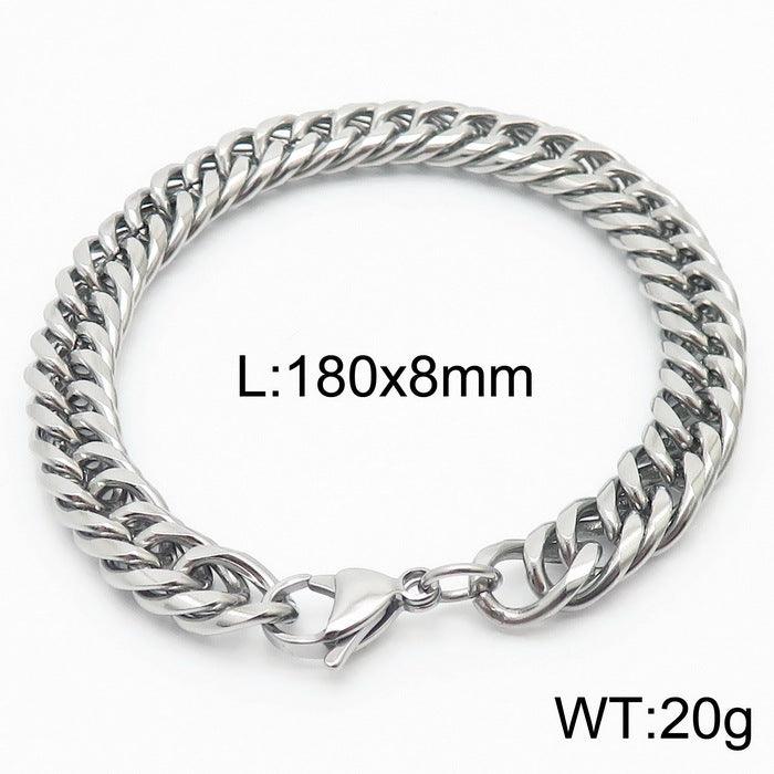 5/6/7/8/9.5/10mm Polished Miami Curb Cuban Link Chain Bracelet With Lobster Clap - kalen