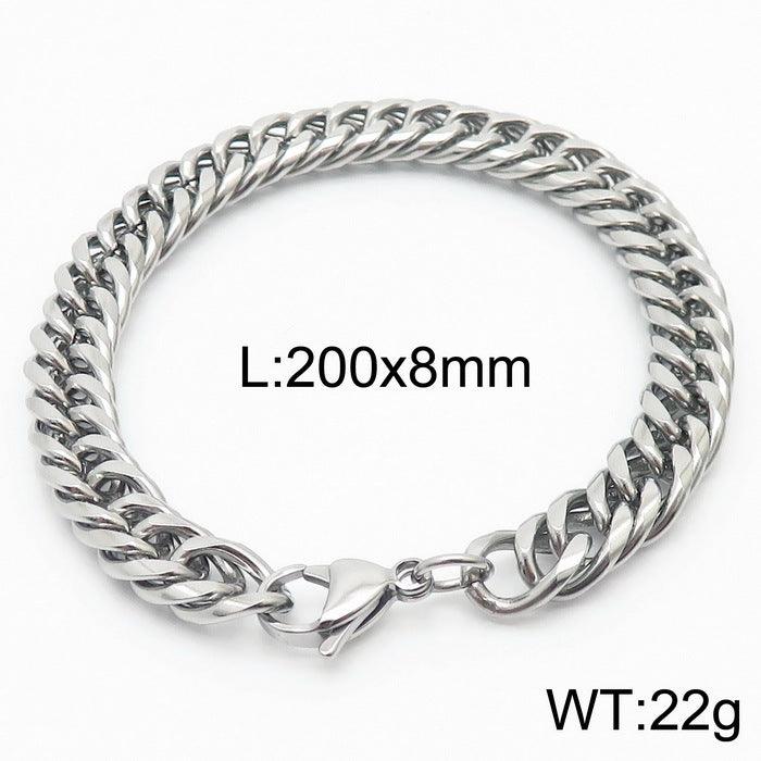 5/6/7/8/9.5/10mm Polished Miami Curb Cuban Link Chain Bracelet With Lobster Clap - kalen