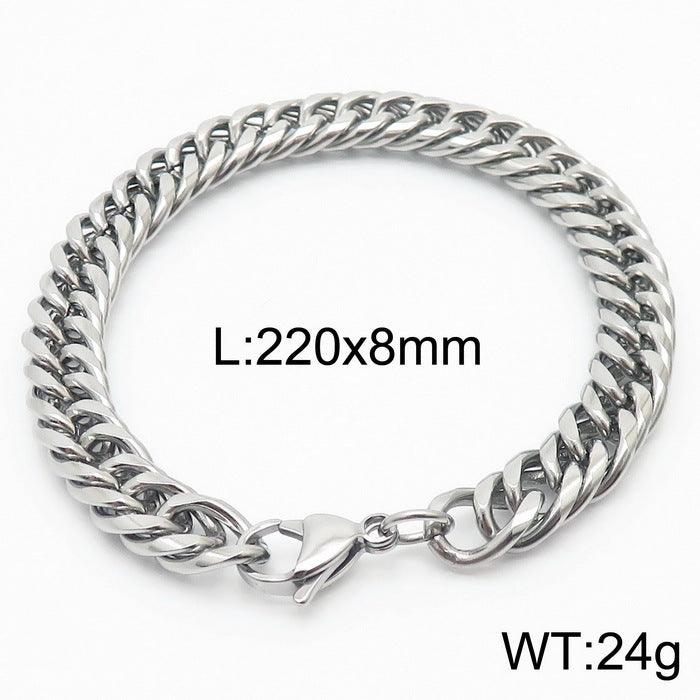 5/6/7/8/9.5/10mm Polished Miami Curb Cuban Link Chain Bracelet With Lobster Clap - kalen