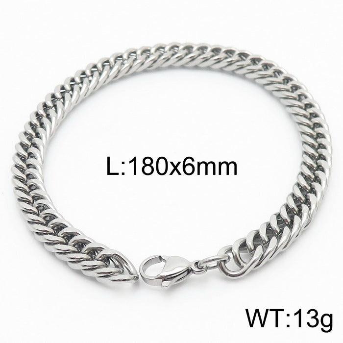 5/6/7/8/9.5/10mm Polished Miami Curb Cuban Link Chain Bracelet With Lobster Clap - kalen