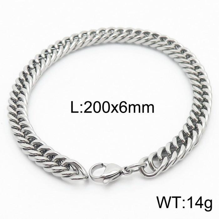 5/6/7/8/9.5/10mm Polished Miami Curb Cuban Link Chain Bracelet With Lobster Clap - kalen