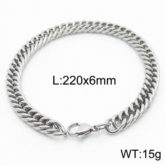 5/6/7/8/9.5/10mm Polished Miami Curb Cuban Link Chain Bracelet With Lobster Clap - kalen