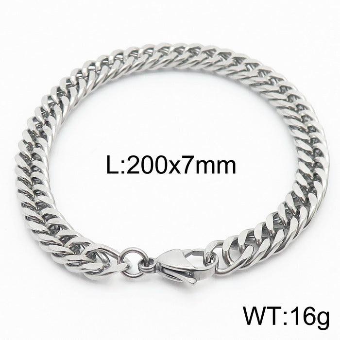 5/6/7/8/9.5/10mm Polished Miami Curb Cuban Link Chain Bracelet With Lobster Clap - kalen