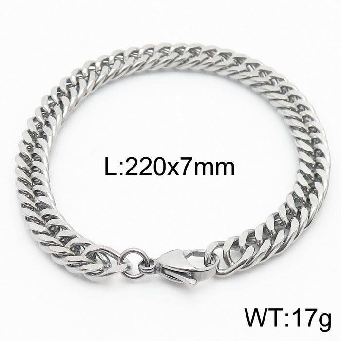 5/6/7/8/9.5/10mm Polished Miami Curb Cuban Link Chain Bracelet With Lobster Clap - kalen