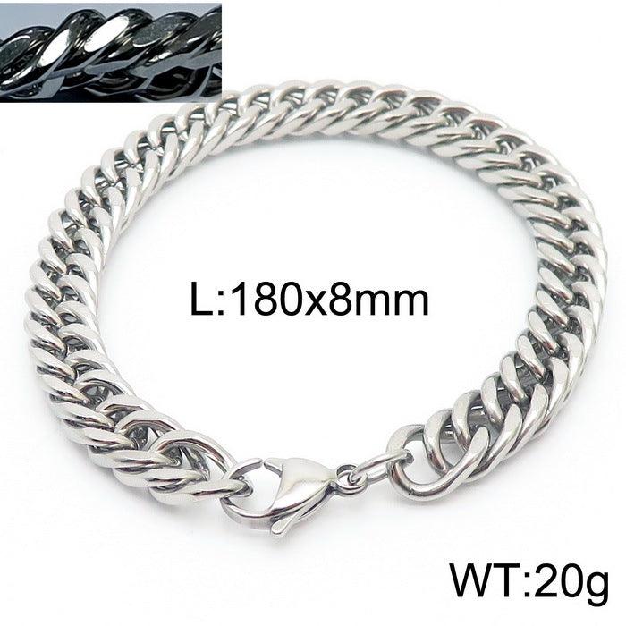 5/6/7/8/9.5/10mm Polished Miami Curb Cuban Link Chain Bracelet With Lobster Clap - kalen