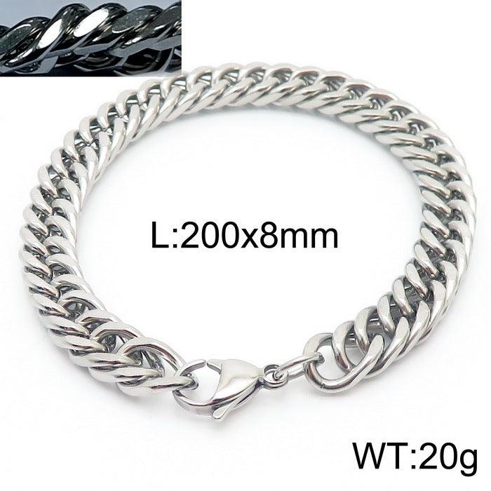 5/6/7/8/9.5/10mm Polished Miami Curb Cuban Link Chain Bracelet With Lobster Clap - kalen