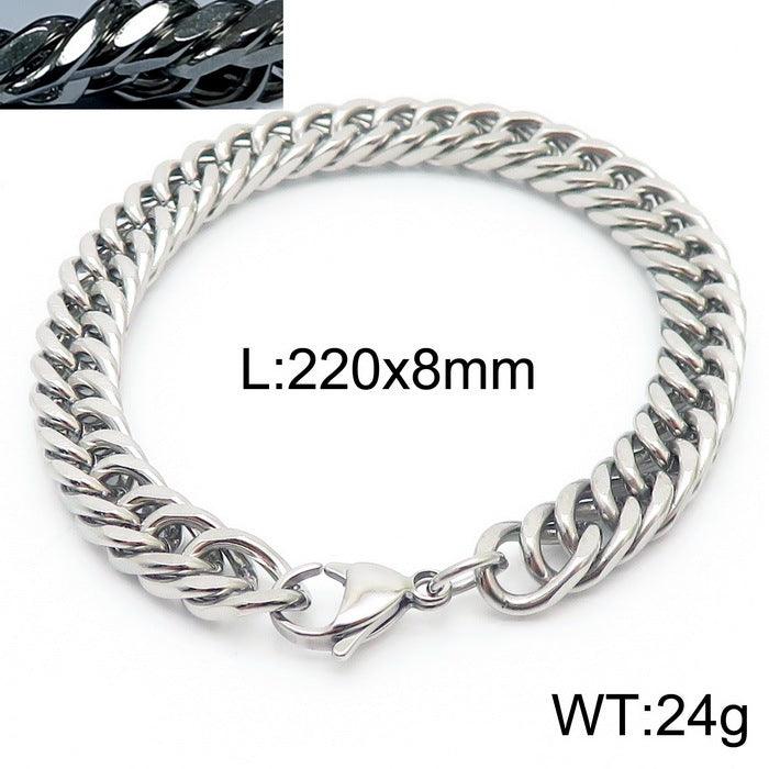 5/6/7/8/9.5/10mm Polished Miami Curb Cuban Link Chain Bracelet With Lobster Clap - kalen