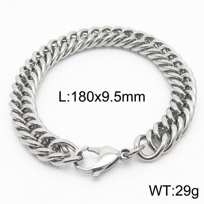 5/6/7/8/9.5/10mm Polished Miami Curb Cuban Link Chain Bracelet With Lobster Clap - kalen