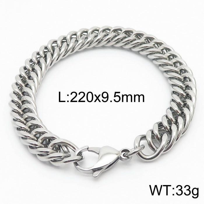 5/6/7/8/9.5/10mm Polished Miami Curb Cuban Link Chain Bracelet With Lobster Clap - kalen