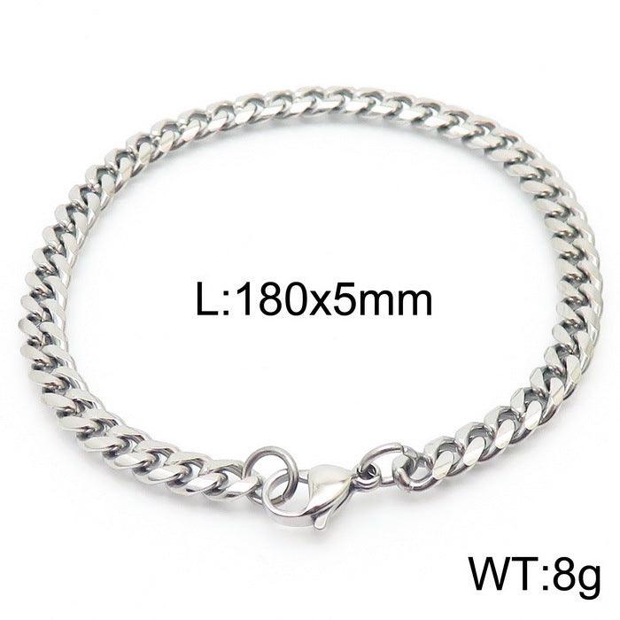 5/6/7/8/9.5/10mm Polished Miami Curb Cuban Link Chain Bracelet With Lobster Clap - kalen