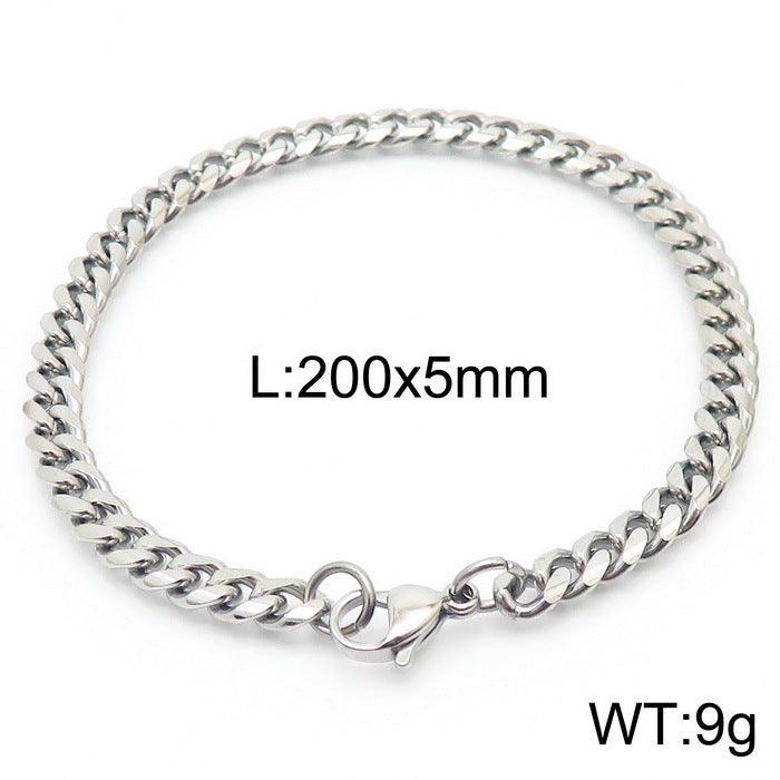 5/6/7/8/9.5/10mm Polished Miami Curb Cuban Link Chain Bracelet With Lobster Clap - kalen