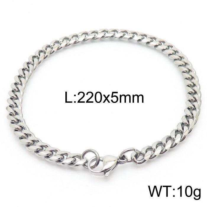 5/6/7/8/9.5/10mm Polished Miami Curb Cuban Link Chain Bracelet With Lobster Clap - kalen