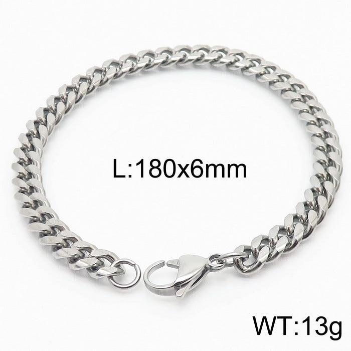 5/6/7/8/9.5/10mm Polished Miami Curb Cuban Link Chain Bracelet With Lobster Clap - kalen