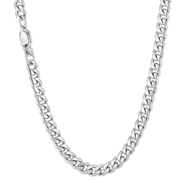 5/6/8mm Cuban Link Chain Stainless Steel Jewelry Necklaces - kalen