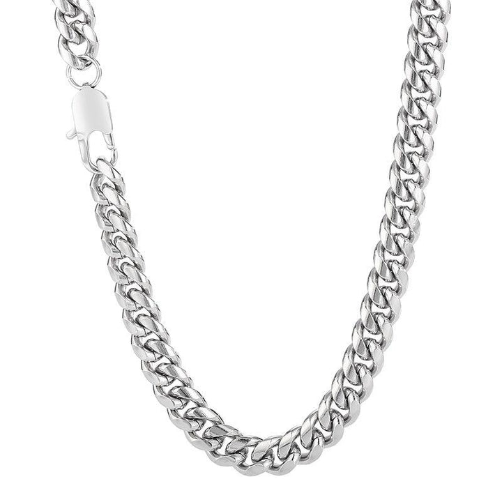 5/6/8mm Cuban Link Chain Stainless Steel Jewelry Necklaces - kalen