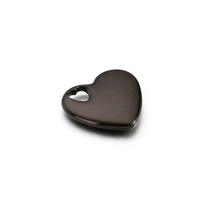 5pcs/lot 18*18mm Stainless Steel Heart 4 Color Cute For Necklace Pendant Charms DIY Jewelry Making Accessories Wholesale.