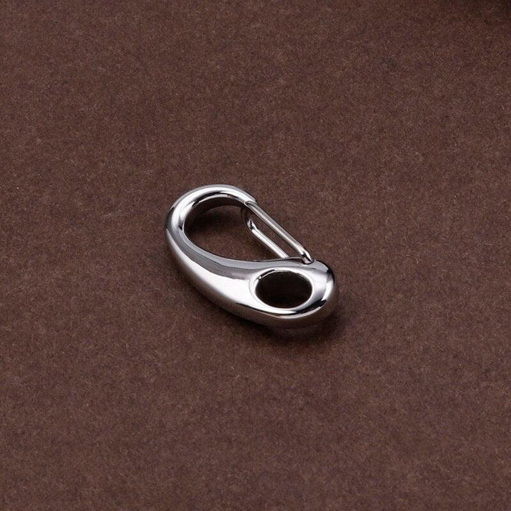 5Pcs/Lot High Quality Shiny Stainless Steel Clasps &amp; Hooks DIY Jewelry Making For Hipster Pant Jean Key Chain Belt Ring Clip.