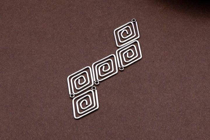 5pcs/lot Stainless Steel Geometric Connectors DIY Jewelry Making S Gold Color.